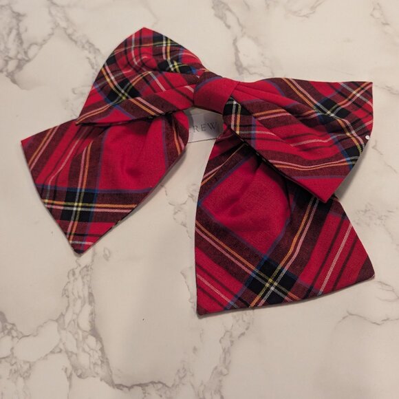 J.Crew Oversized Tartan Bow Hair Clip - Picture 6 of 6